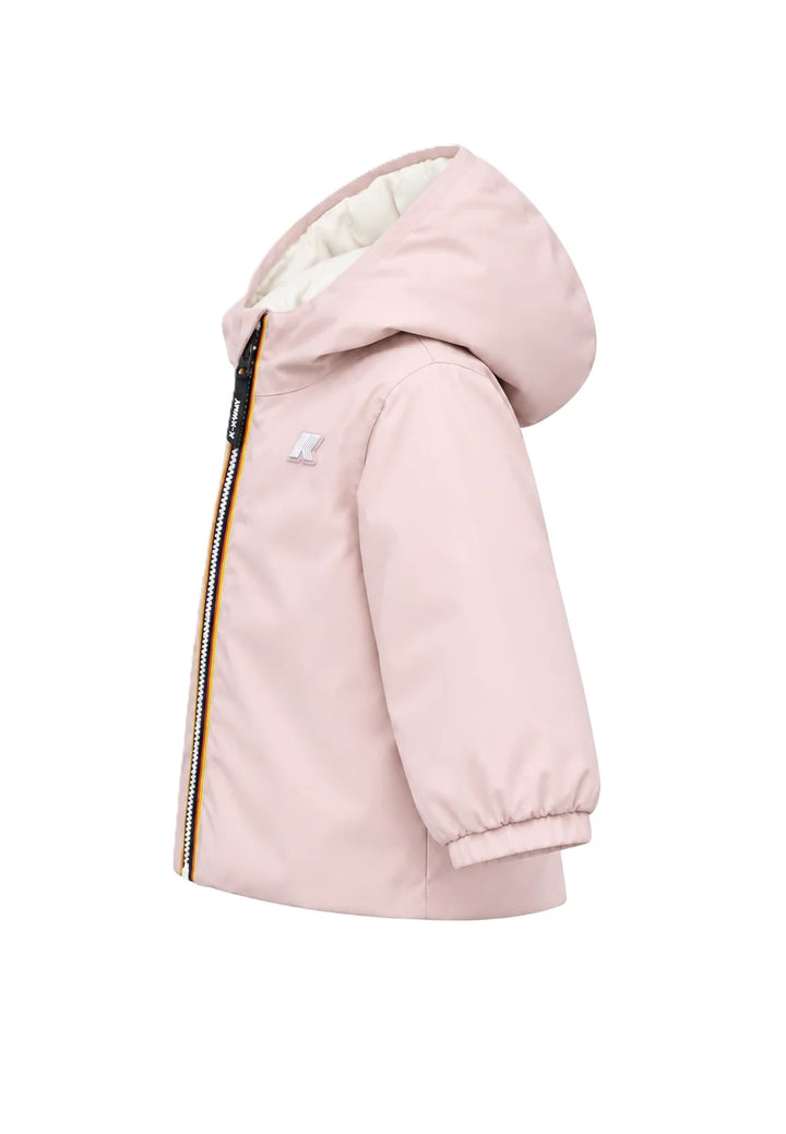 Giubbotto rosa/bianco per neonata K71338W DCT K-Way Kids 