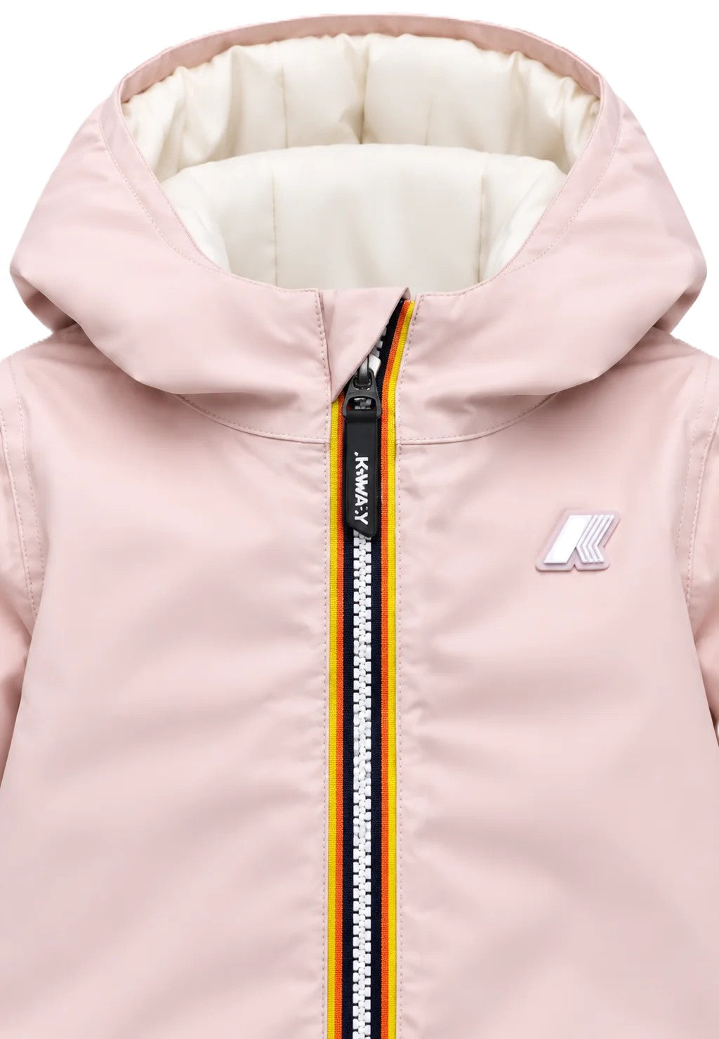 Giubbotto rosa/bianco per neonata K71338W DCT K-Way Kids 