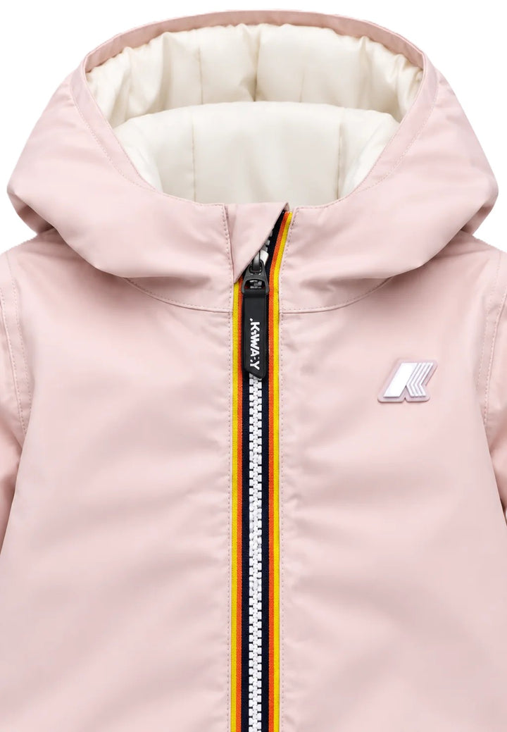 Giubbotto rosa/bianco per neonata K71338W DCT K-Way Kids 