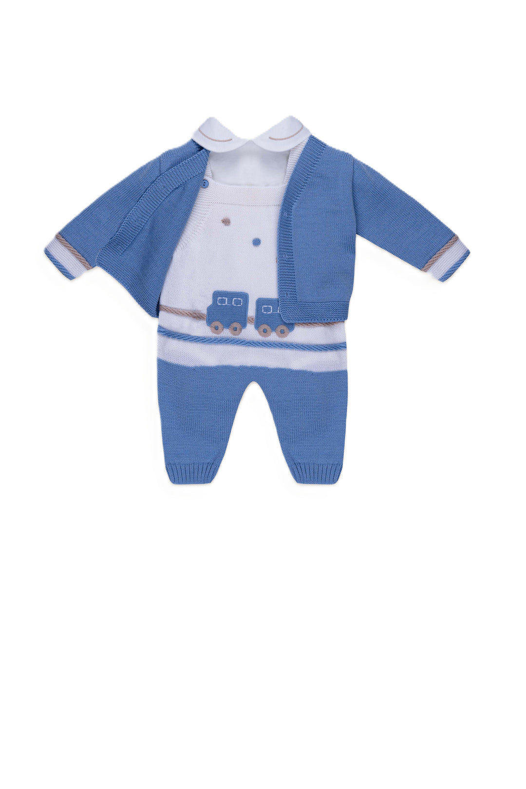 Completo vaniglia/cielo per neonato IS5331 C4P2CA Marlù Kids 