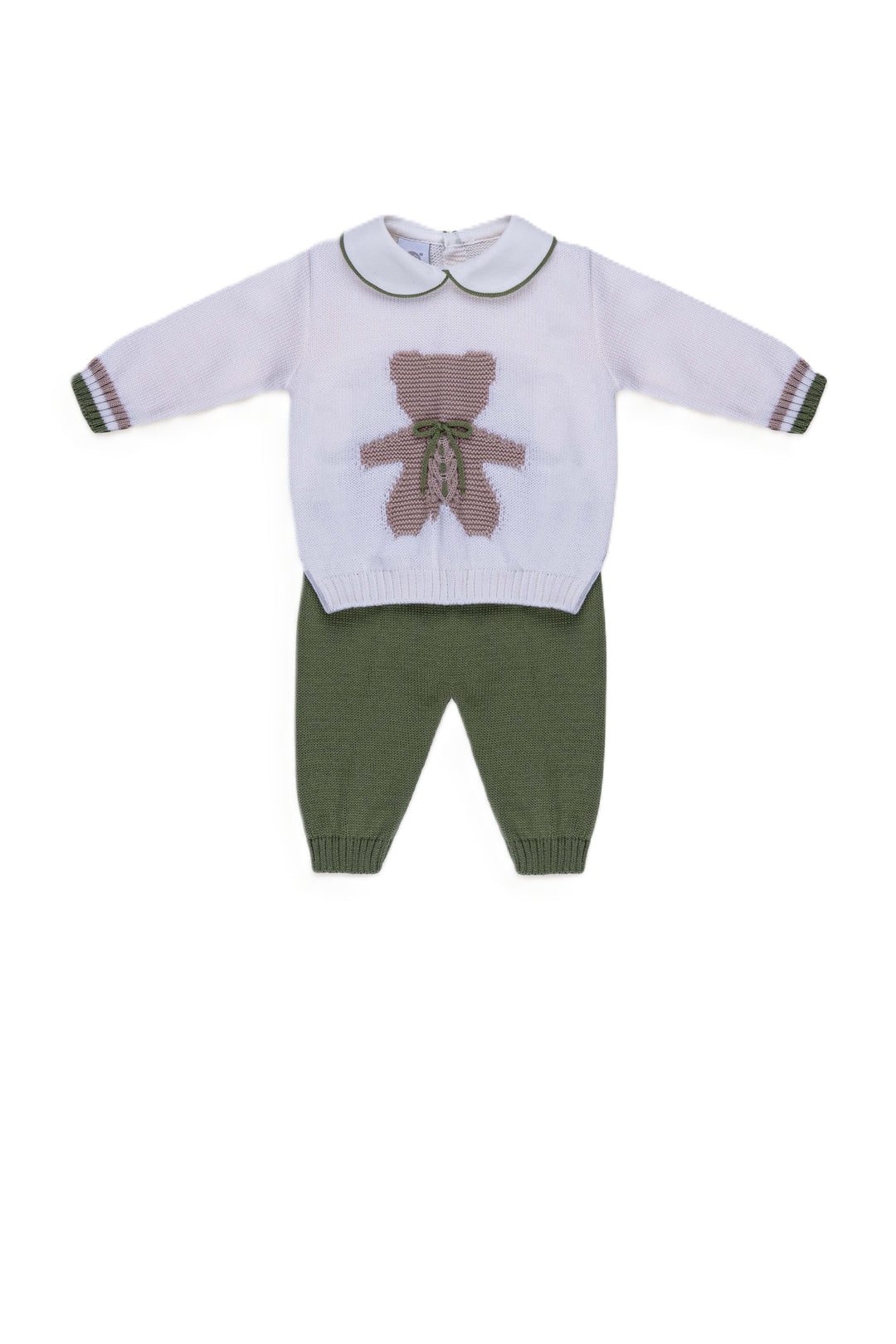 Completo vaniglia/verde per neonato IS5450 C2CAMU Marlù Kids 