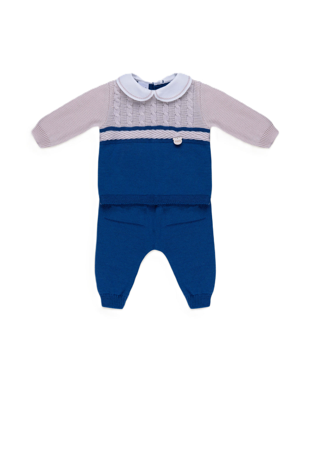 Completo mandorla/blu per neonato IS5650 CMA96 Marlù Kids 