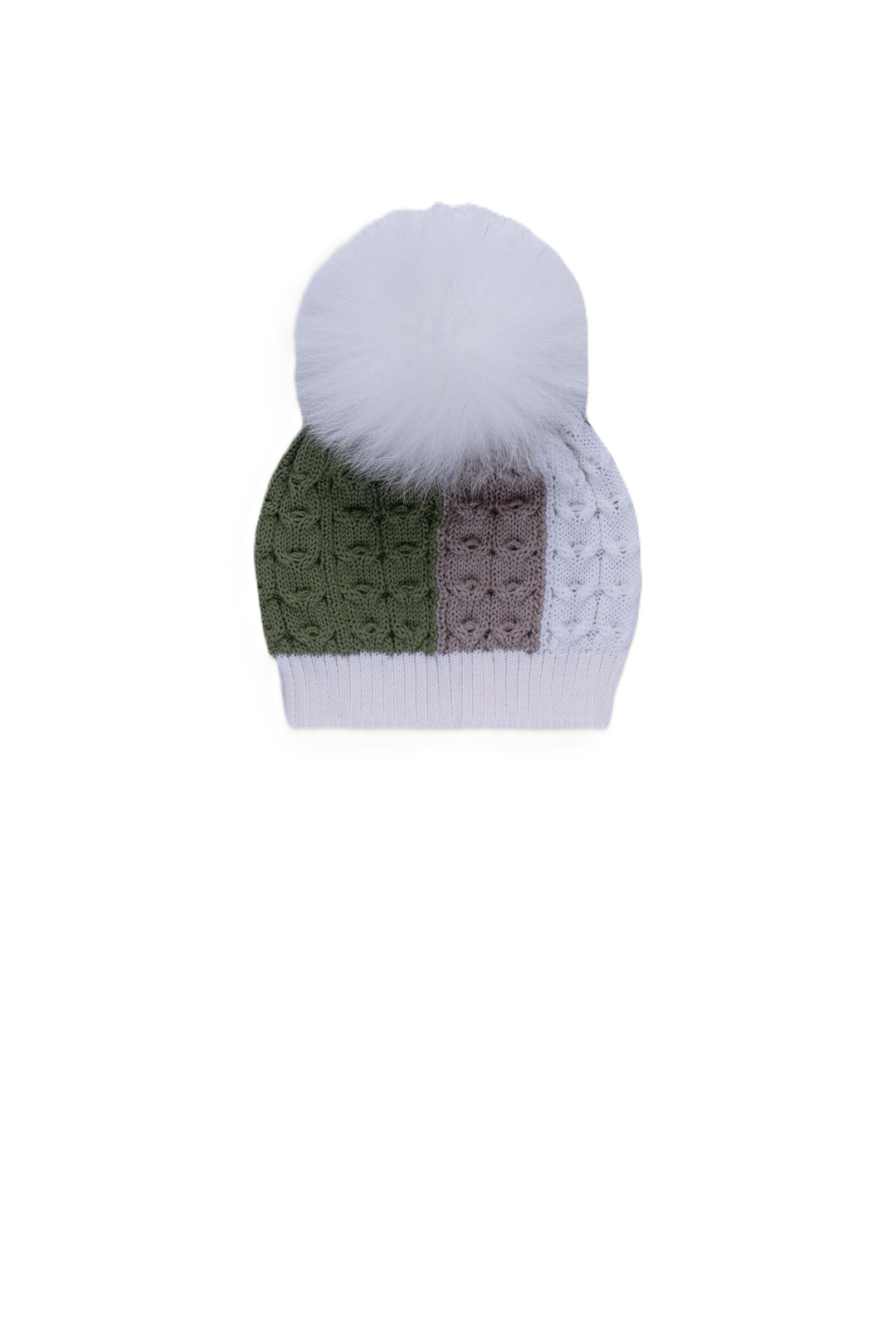 Cappello verde/beige/vaniglia per neonato IS5971PP C238MU Marlù Kids 