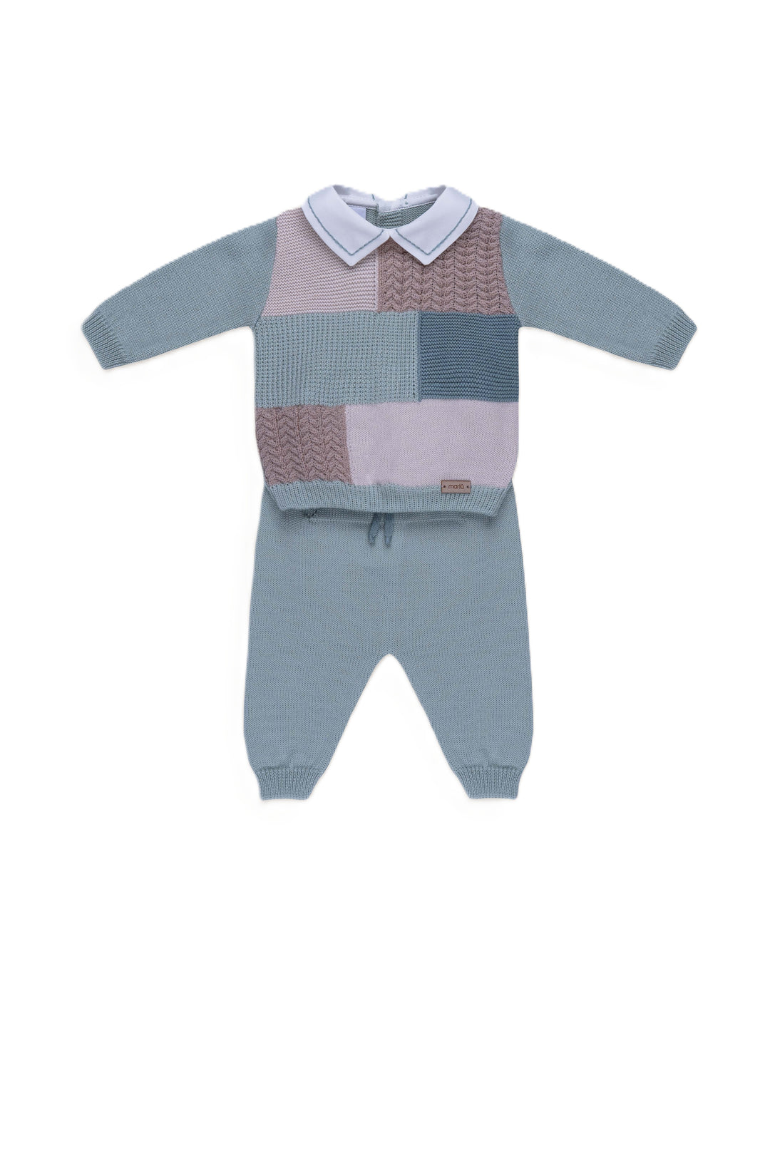 Completo azzurro/marrone per neonato IS6050 C6L62M Marlù Kids 