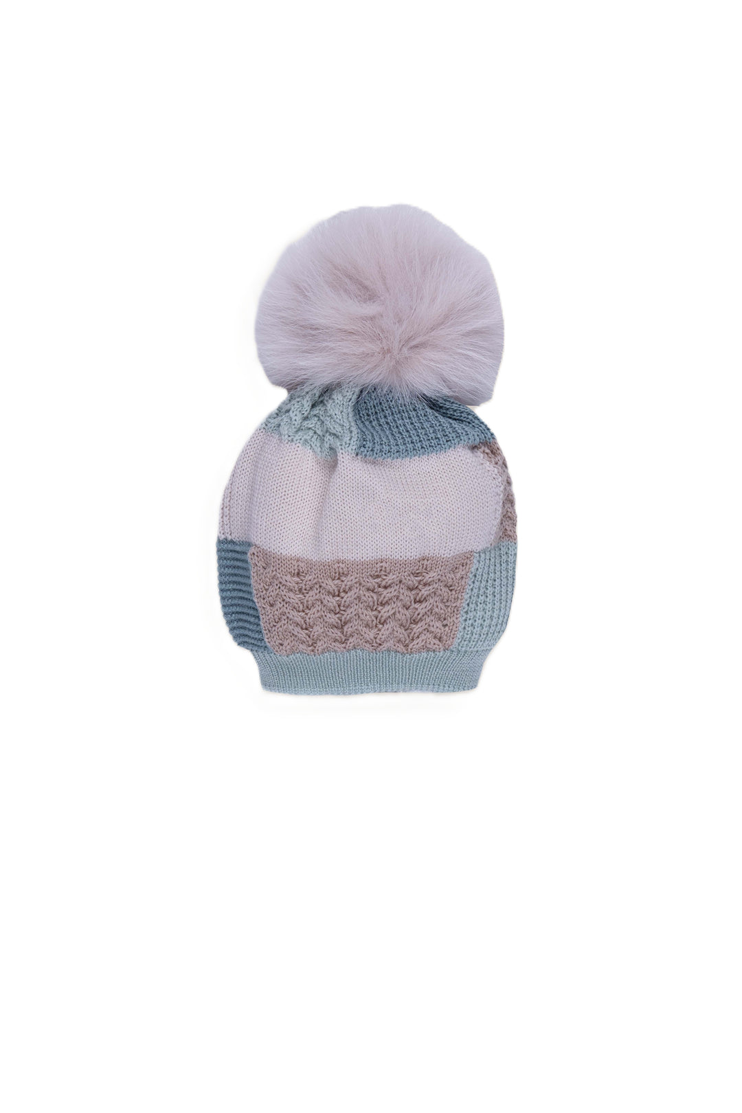 Cappello azzurro/beige/bianco per neonato IS6071PP C6L62M Marlù Kids 