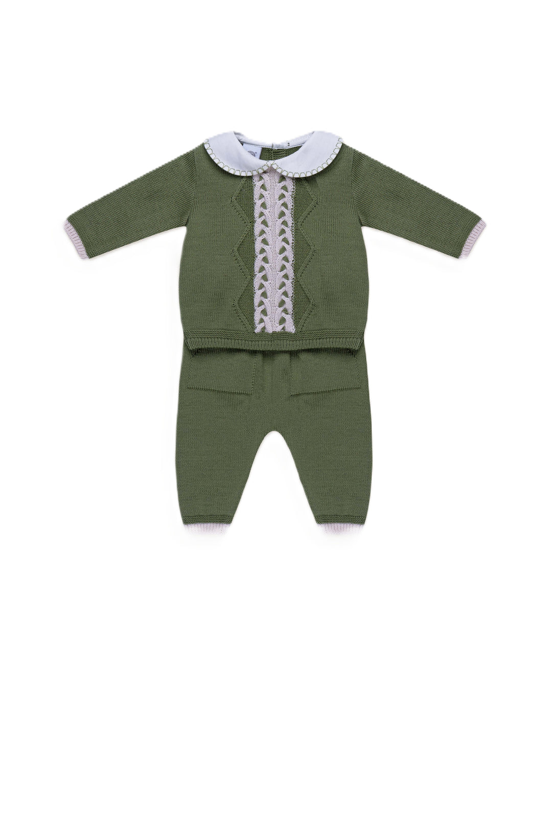 Completo verde/mandorla per neonato IS7050 CMUMA Marlù Kids 