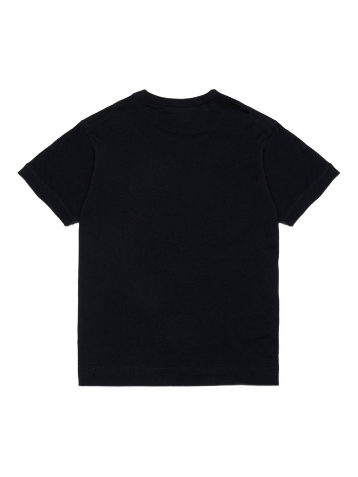 T-shirt nera per bambino M002MVM00RF 0M900 Marni Kids 