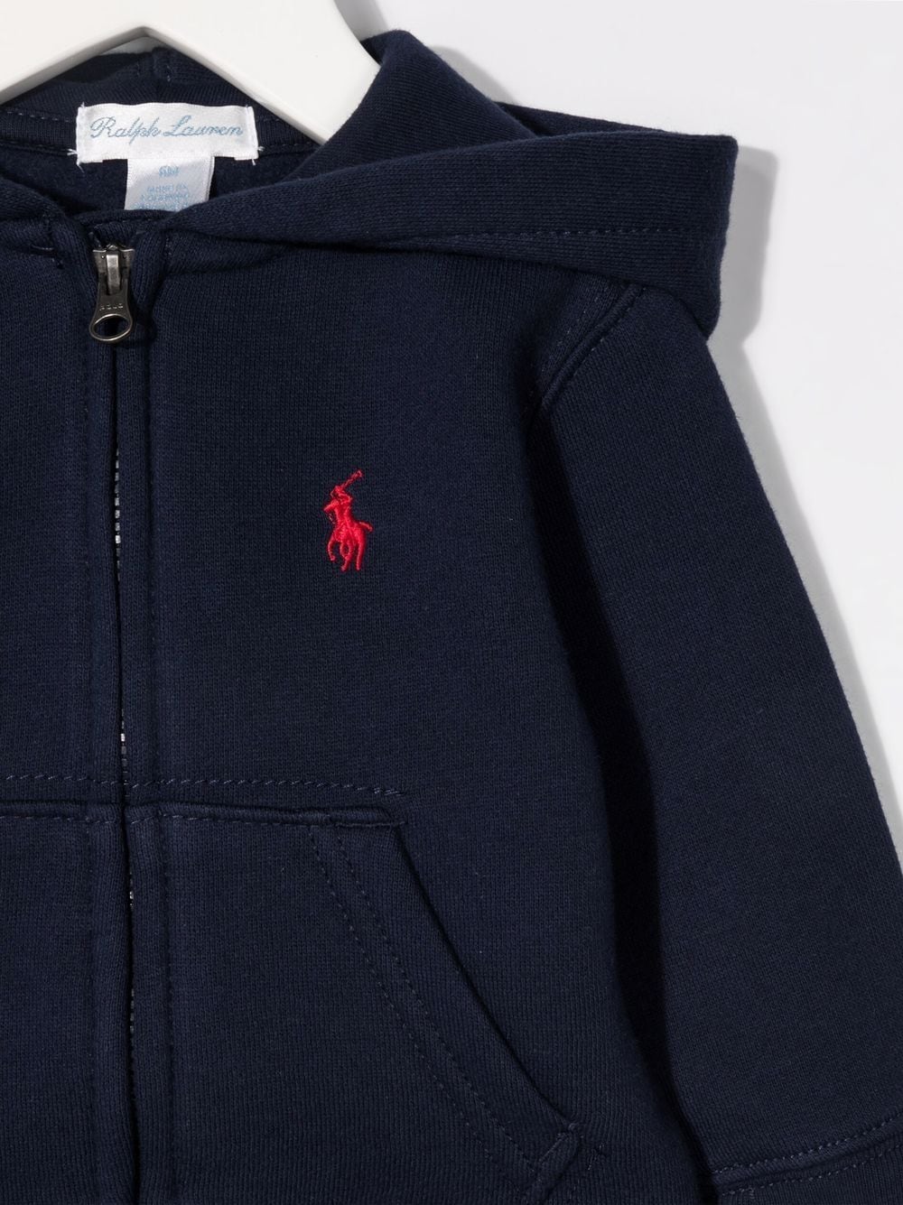 Felpa blu navy per neonato con logo 320547626 001 Ralph Lauren Kids 