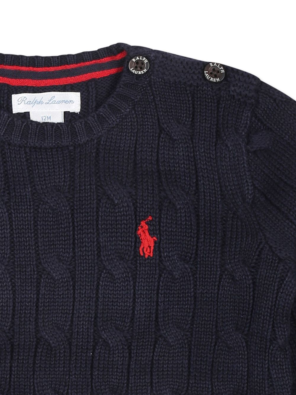 Maglione blu navy per neonato con logo 320702674 058 Ralph Lauren Kids 