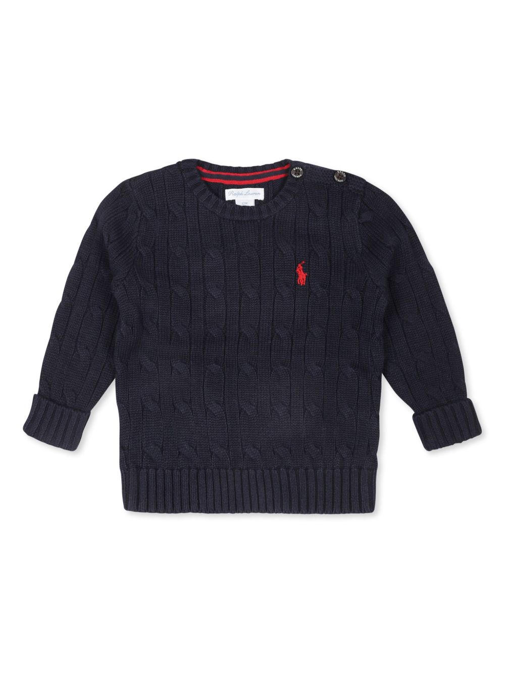 Maglione blu navy per neonato con logo 320702674 058 Ralph Lauren Kids 
