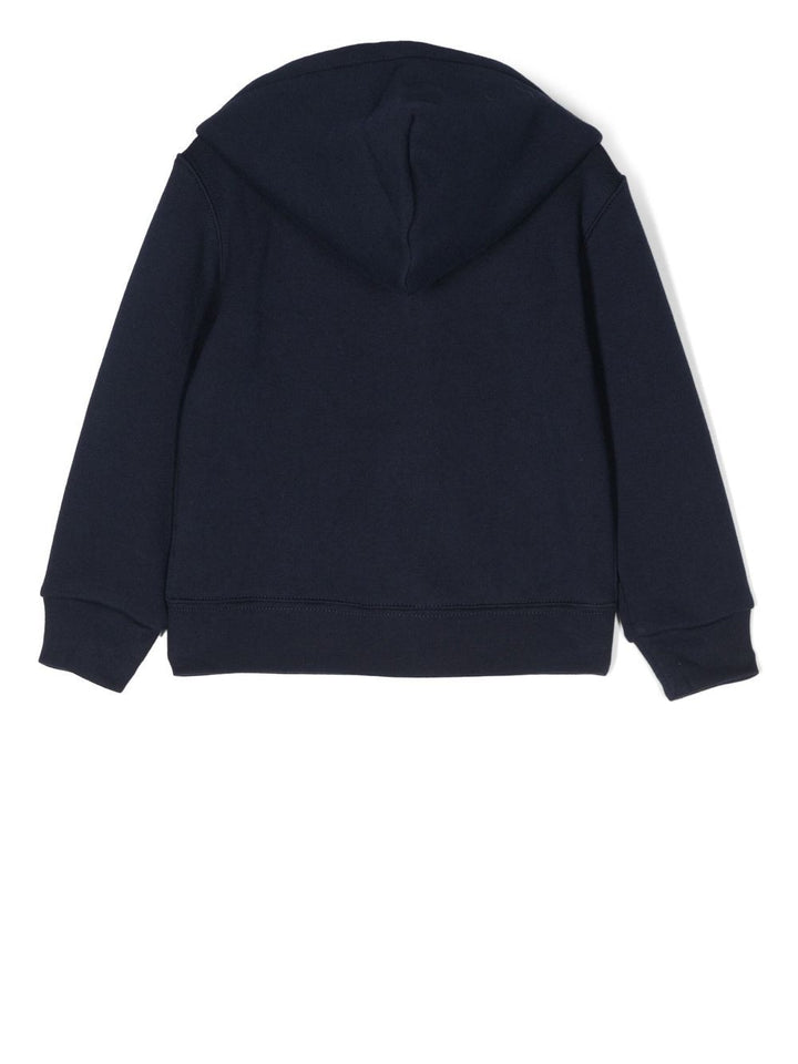 Felpa per bambino in misto cotone blu 323547626 001 Ralph Lauren Kids 