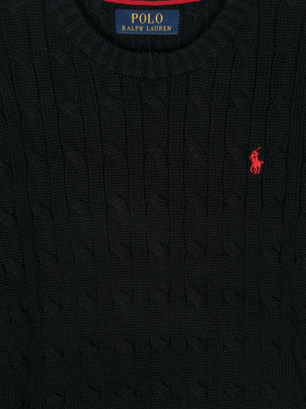 Maglione nero per bambino con logo 323702674 061 Ralph Lauren Kids 