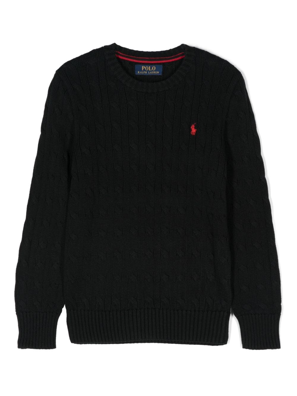 Maglione nero per bambino con logo 323702674 061 Ralph Lauren Kids 