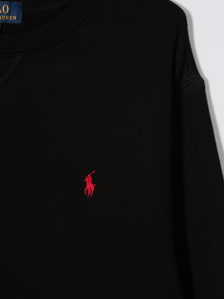 Felpa nera per bambino 323772102 004 Ralph Lauren Kids 