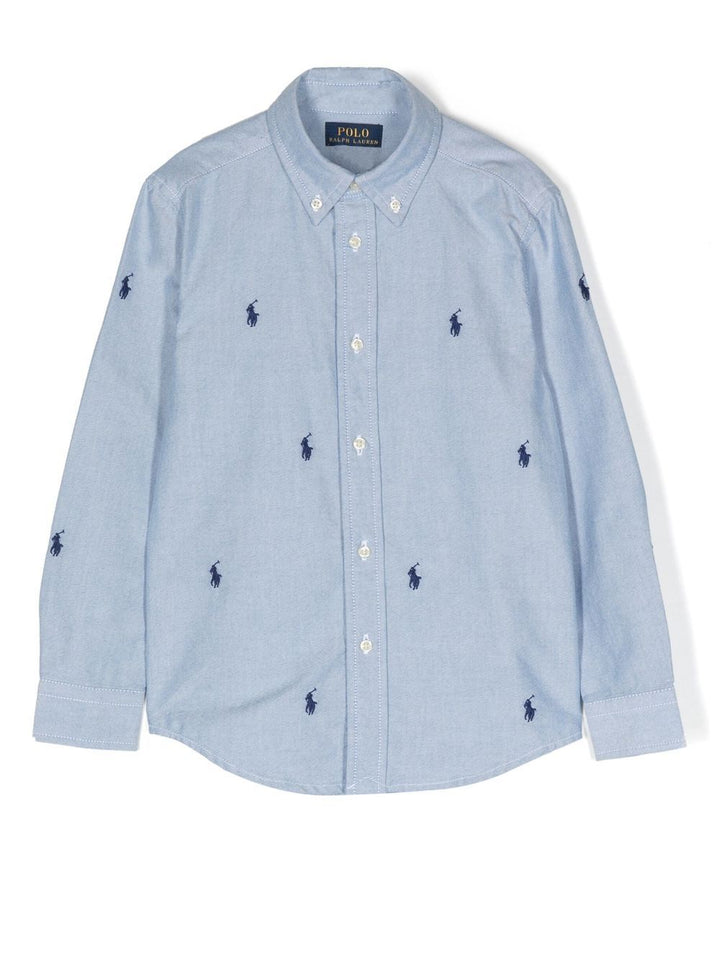 Camicia azzurro/blu navy per bambino 322878876 001 Ralph Lauren Kids 
