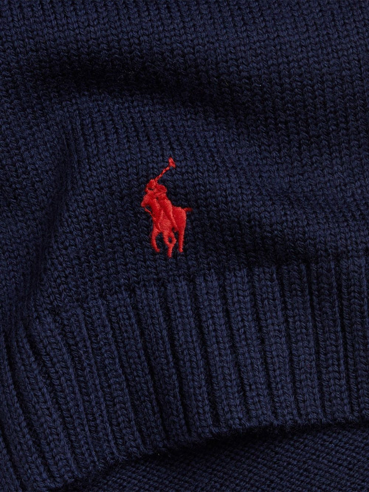 Sciarpa blu navy per bambino 323953205 001 Ralph Lauren Kids 