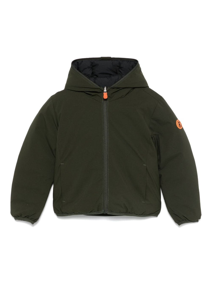 Giubbotto verde scuro per bambino J33600BMATT21 50071 Save The Duck Kids 
