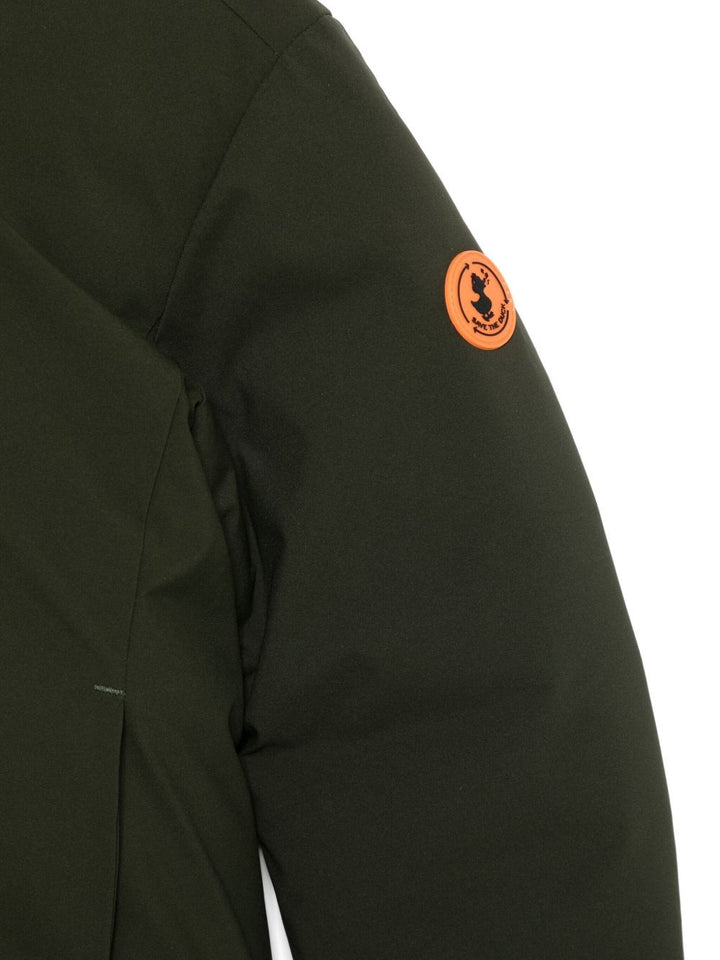 Giubbotto verde scuro per bambino J33600BMATT21 50071 Save The Duck Kids 
