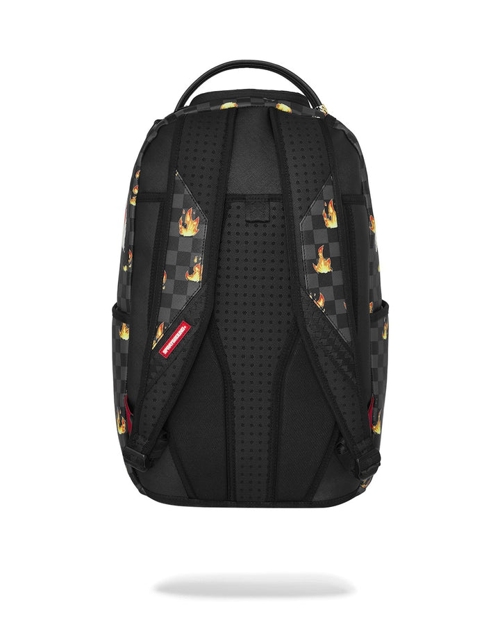 Zaino nero "fiamme" per bambino 910B8730 NSZ Sprayground Kids 