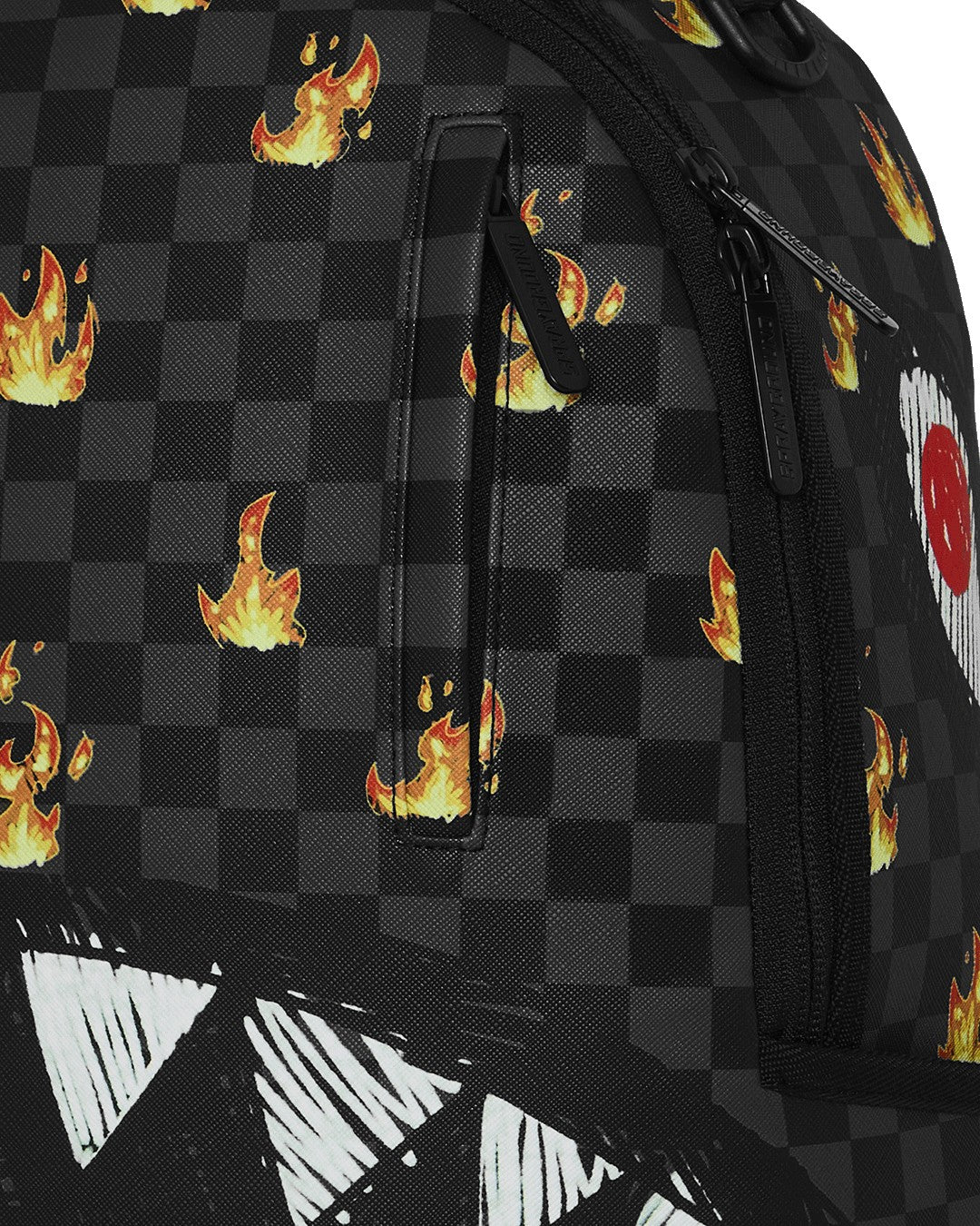 Zaino nero "fiamme" per bambino 910B8730 NSZ Sprayground Kids 