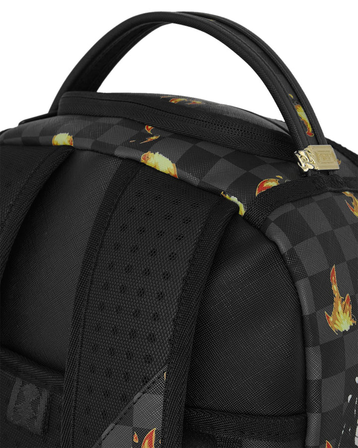Zaino nero "fiamme" per bambino 910B8730 NSZ Sprayground Kids 