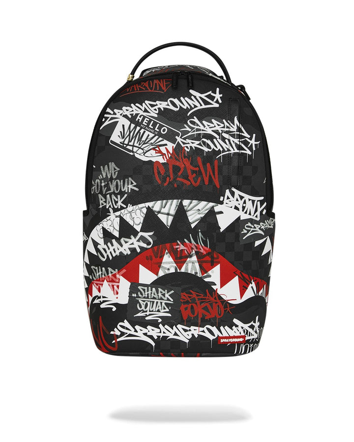 Zaino nero/rosso/bianco per bambino 910B8874 NSZ Sprayground Kids 