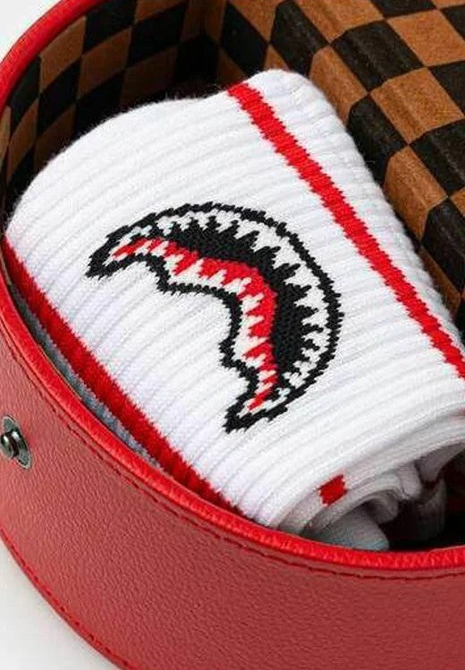 Calze bianche/rosse per bambino SOCK15021 WHT Sprayground Kids 