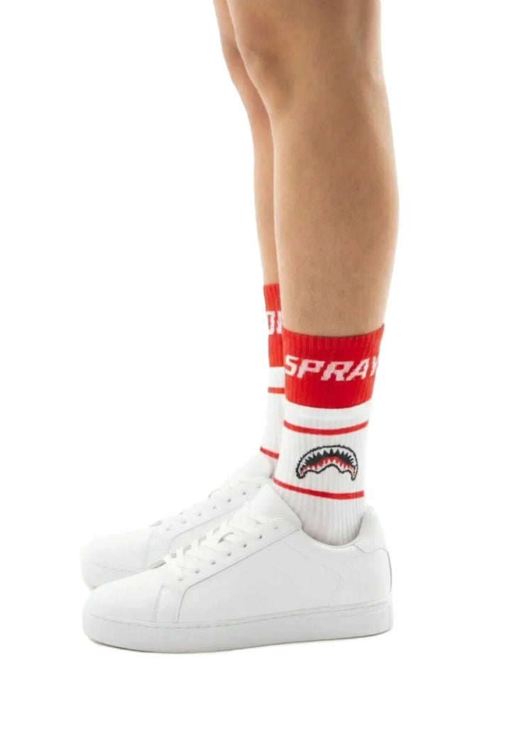 Calze bianche/rosse per bambino SOCK15021 WHT Sprayground Kids 