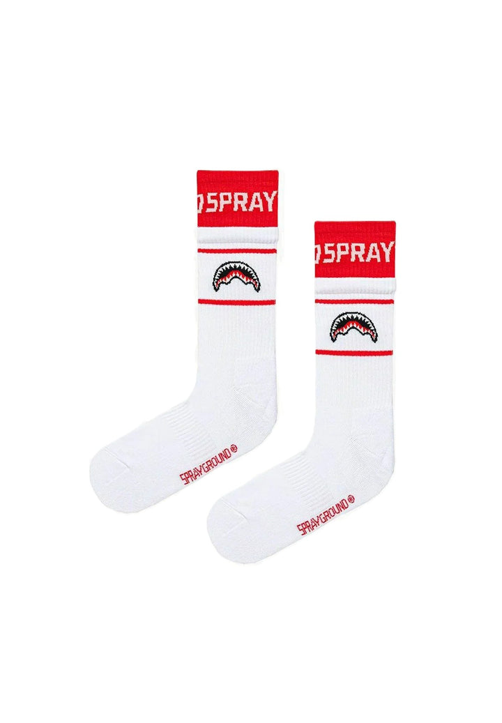 Calze bianche/rosse per bambino SOCK15021 WHT Sprayground Kids 