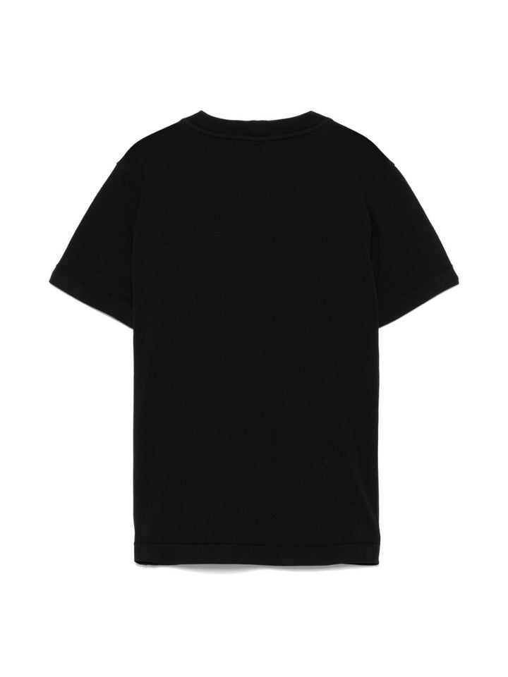 T-shirt nero per bambino 62100002S0047 V0029 Stone Island Kids 