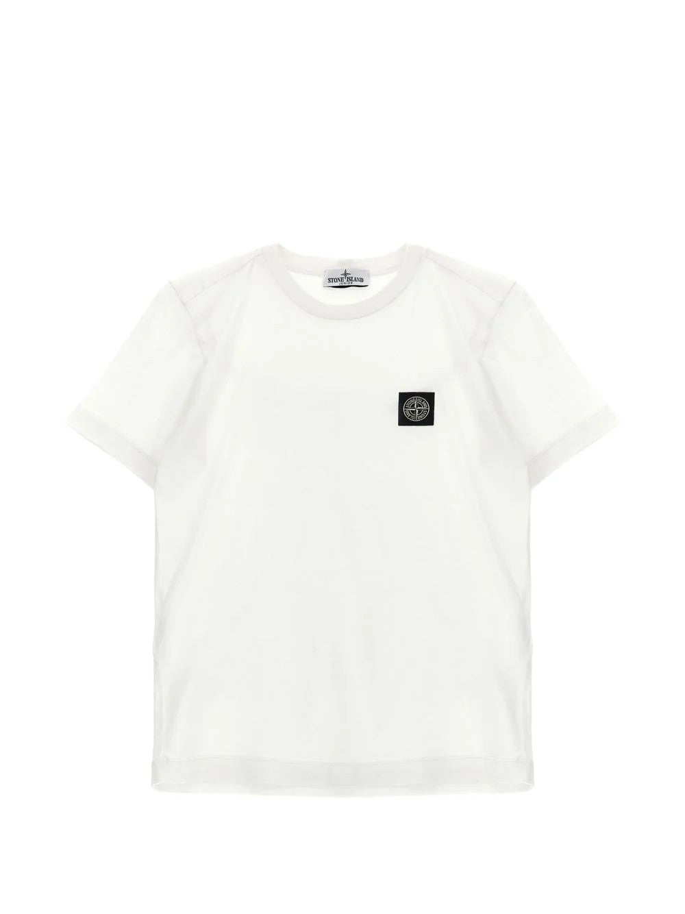 T-shirt bianca per bambino 62100003S0047 V0001 Stone Island Kids 