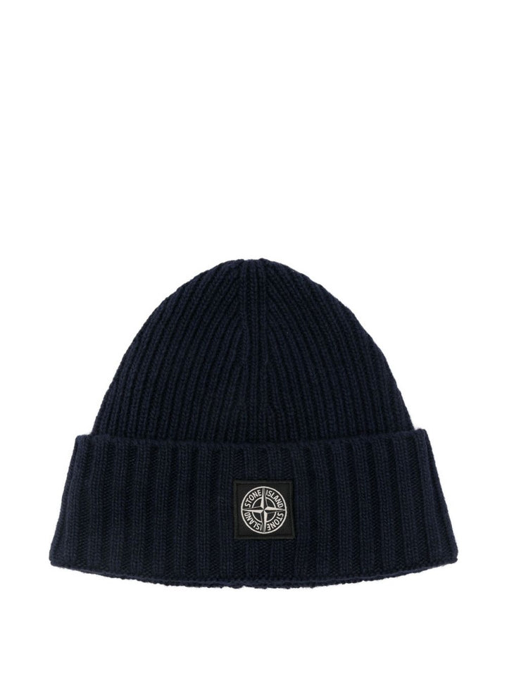 Cappello blu navy per bambino 6N100003S00M3 V0020 Stone Island Kids 