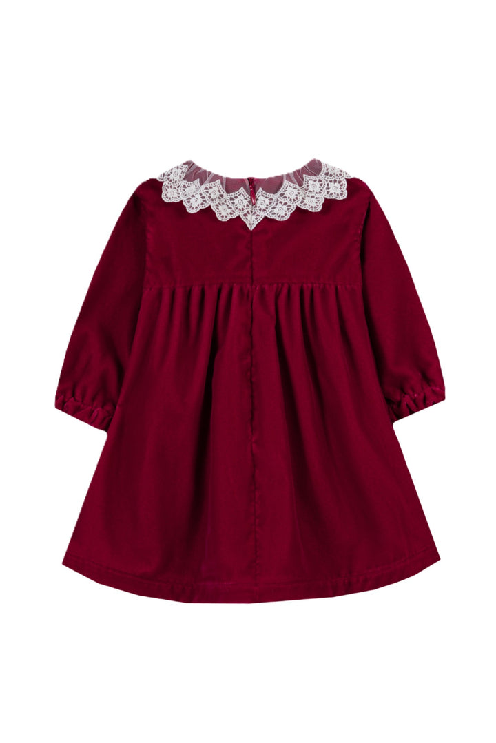 Abito cerise per neonata CD300810326H 03 Tartine et Chocolat 