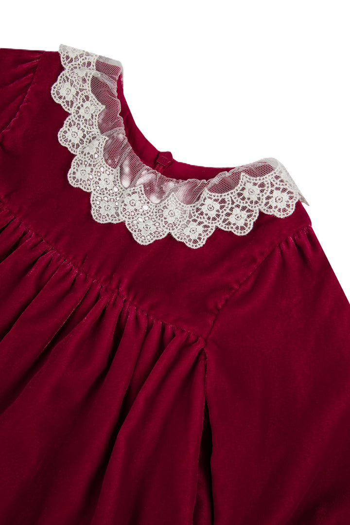 Abito cerise per neonata CD300810326H 03 Tartine et Chocolat 