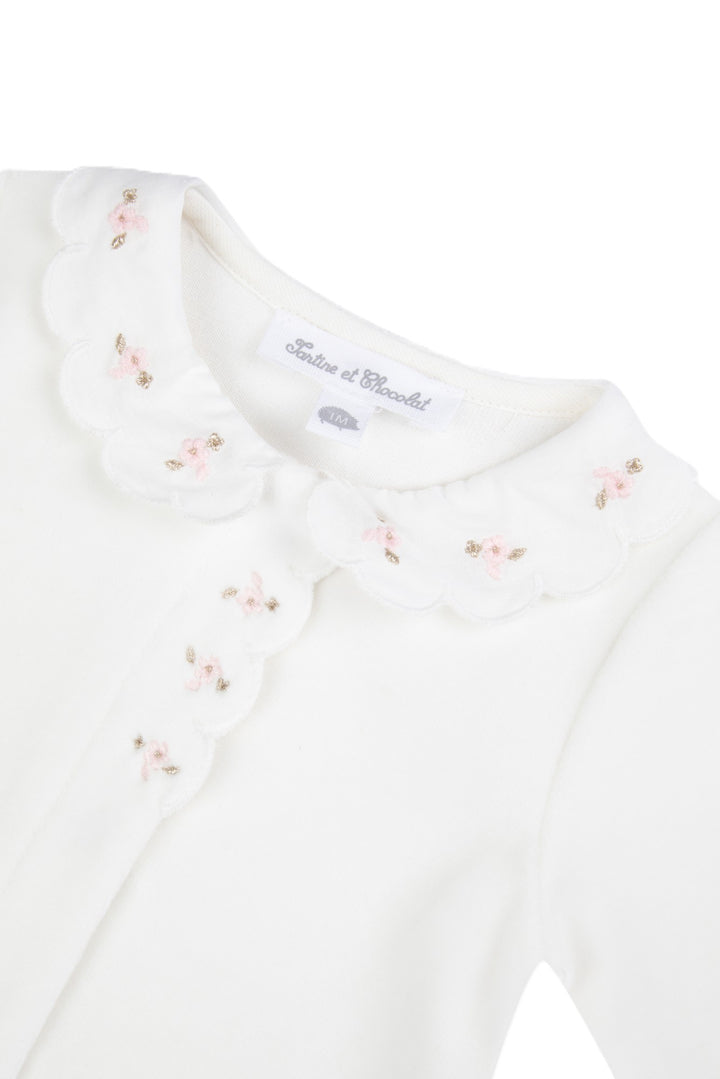 Tutina bianca per neonata CD541101326H 13 Tartine et Chocolat 