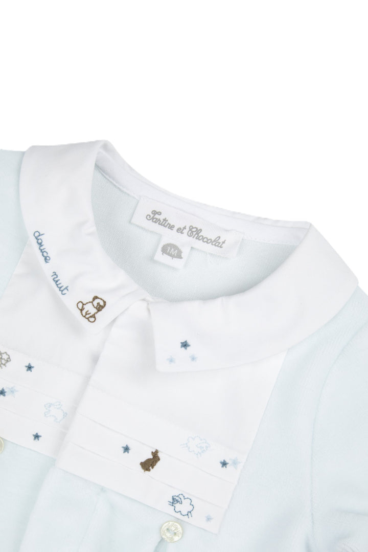 Tutina blu cielo per neonato CD541404126H 41 Tartine et Chocolat 