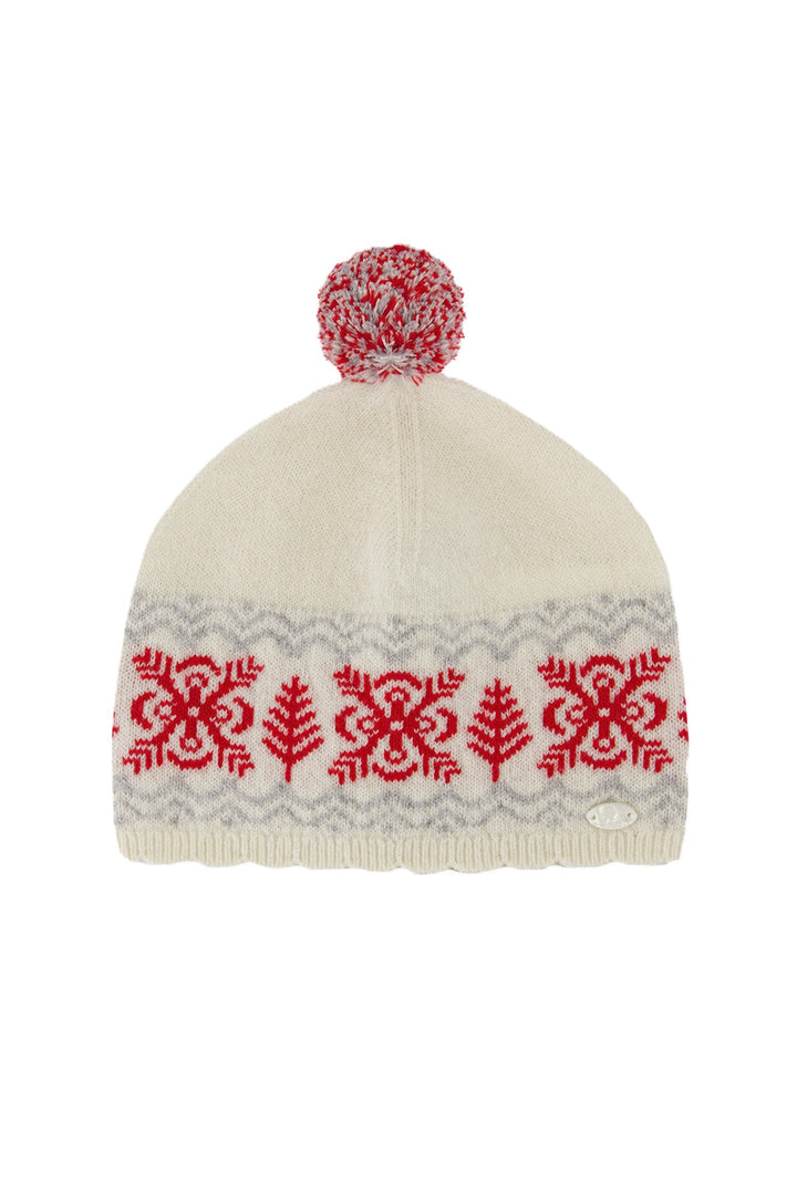 Cappello nacre/rosso per neonato CD900411326H 13 Tartine et Chocolat 