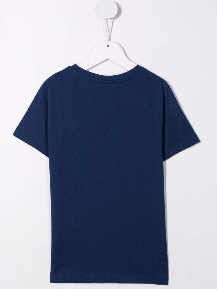 T-shirt blu per bambino 6M8701MX030K 621BC Balmain Kids 