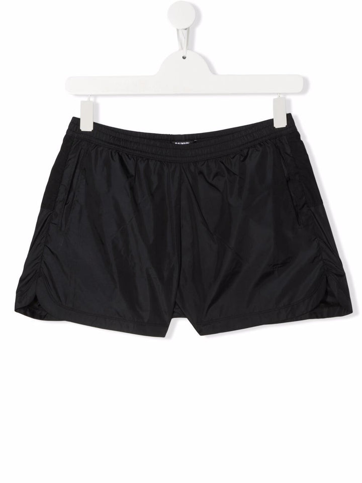 Swim shorts teen boy black 6Q6729Z0006 930 Balmain Kids 