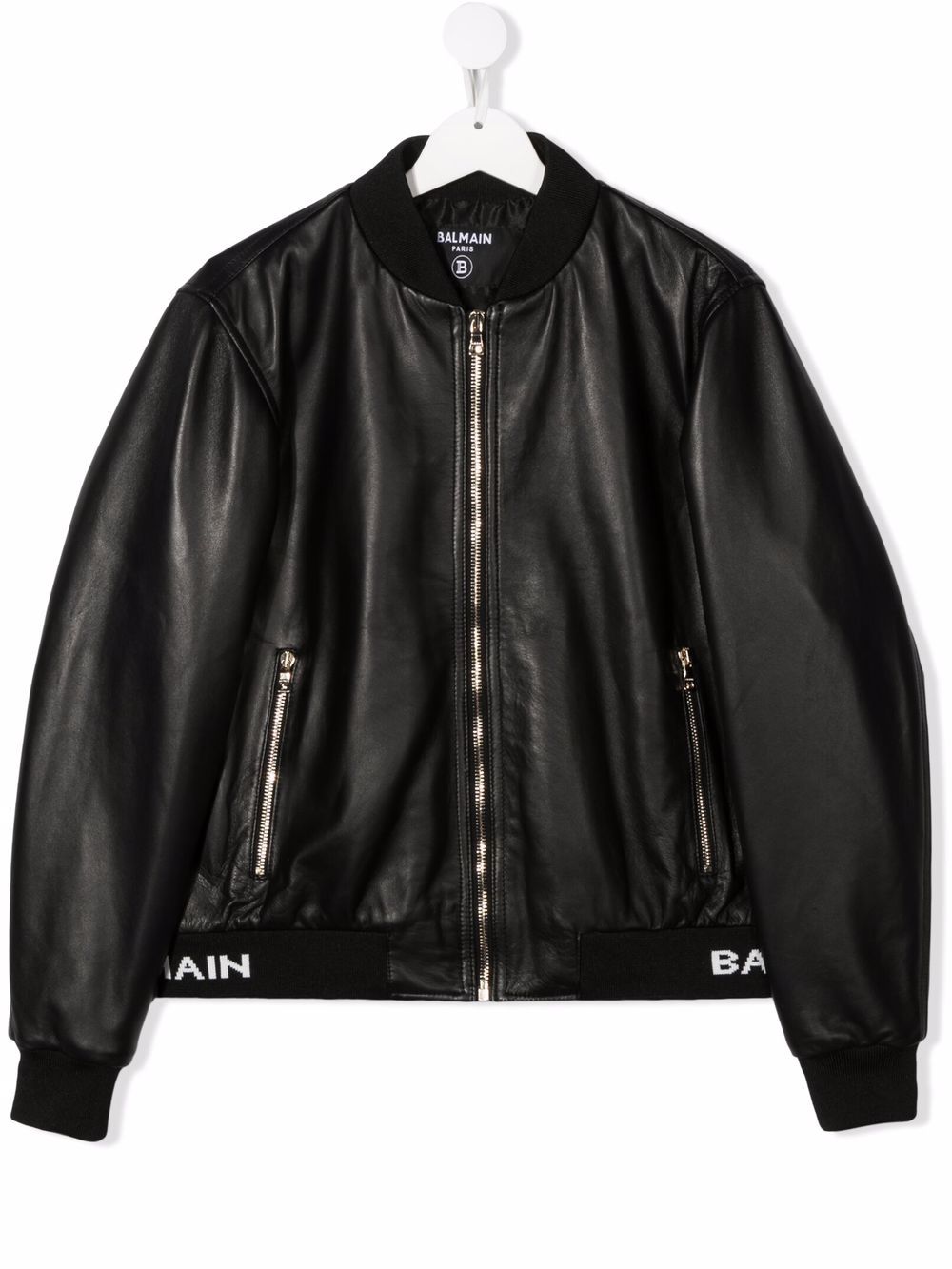 Black leather jacket for girls
