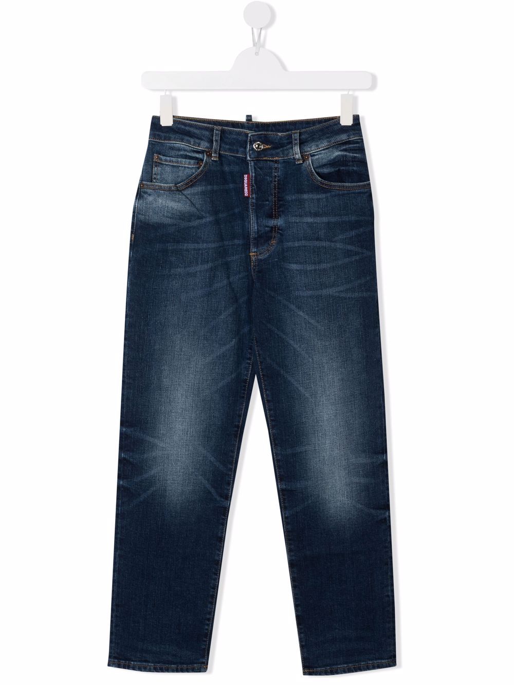 Blue jeans for boys with logo