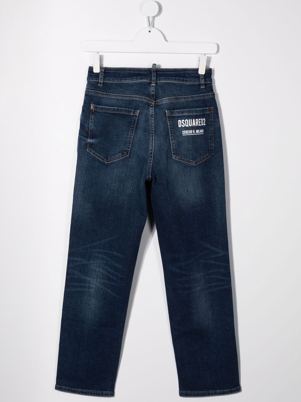 Blue jeans for boys with logo