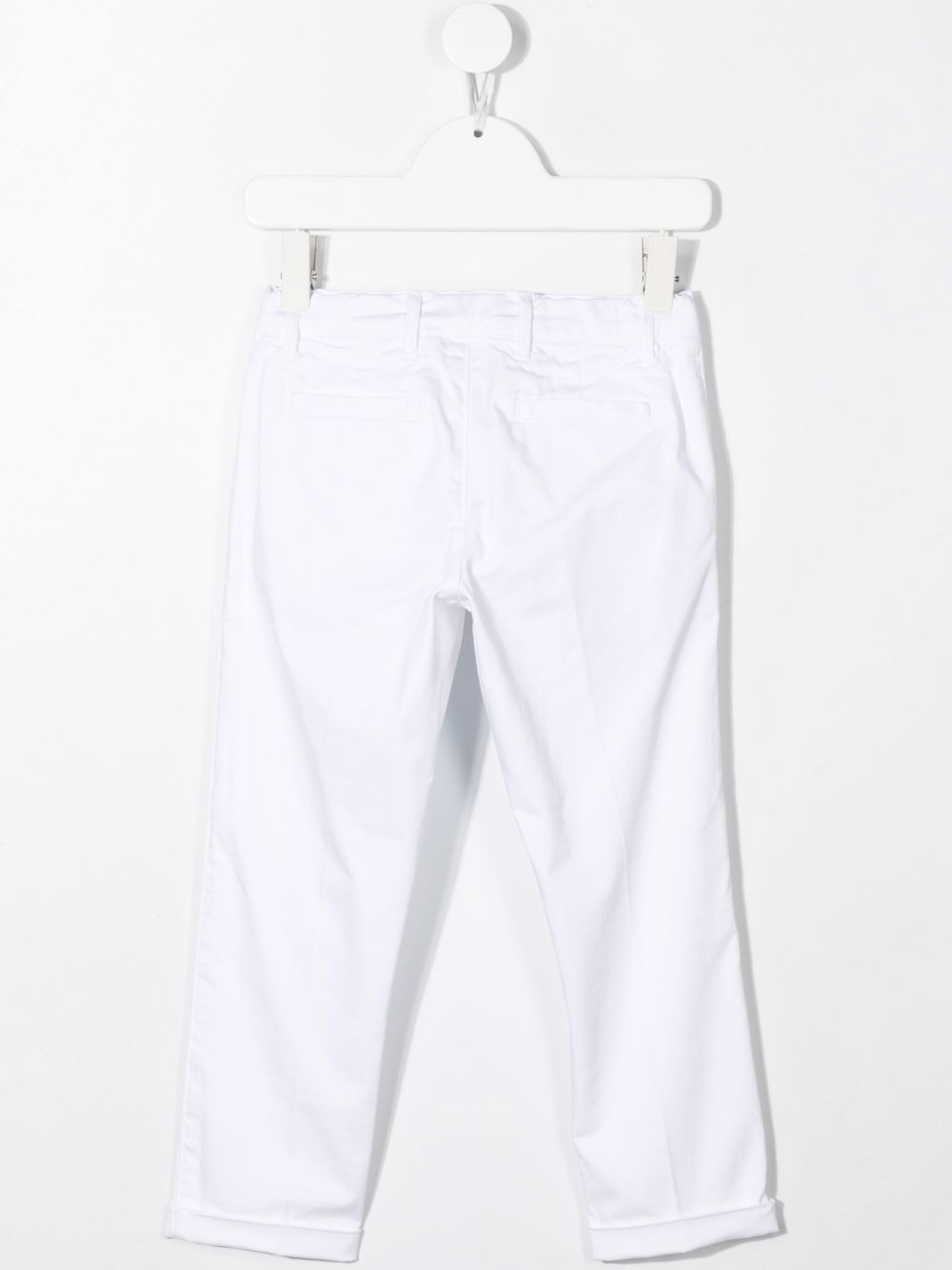 White cotton trousers for children