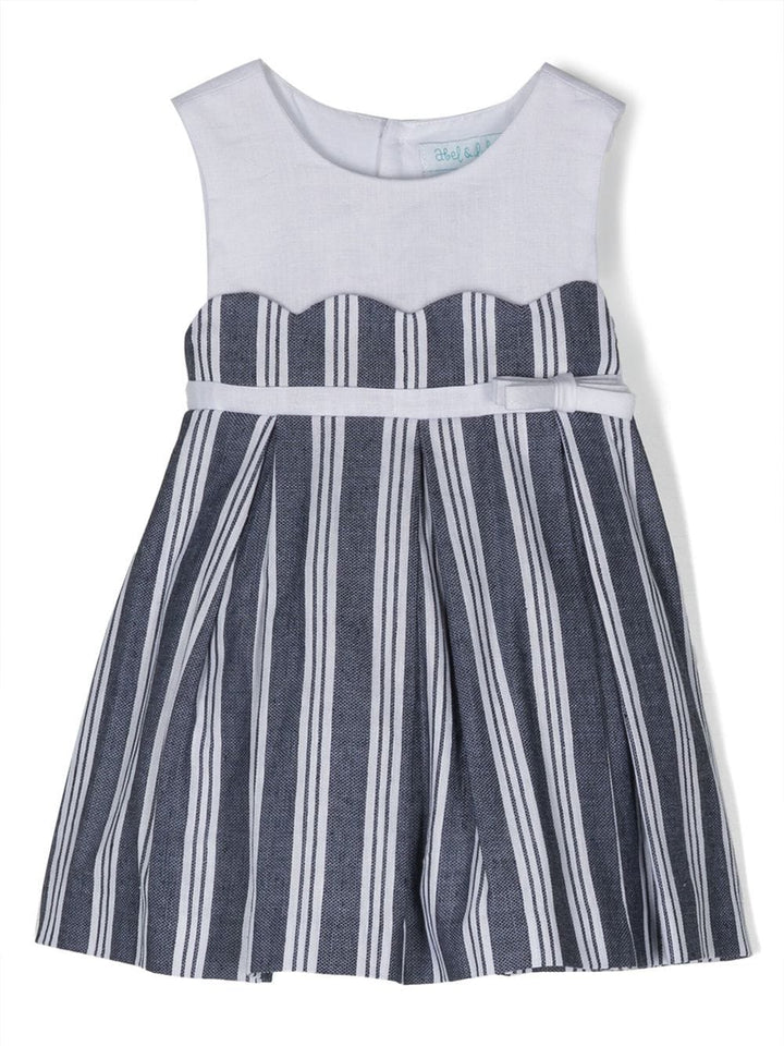 White and blue dress for girls