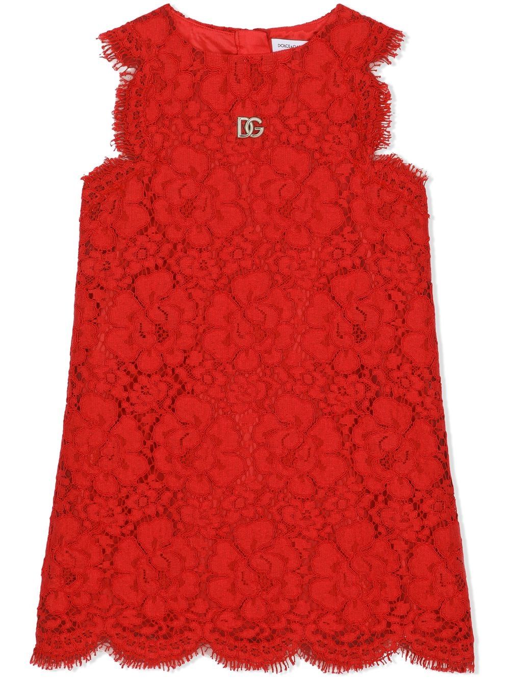 Abito rosso per bambina L53DL5FLM8Z R2254 Dolce & Gabbana Kids 