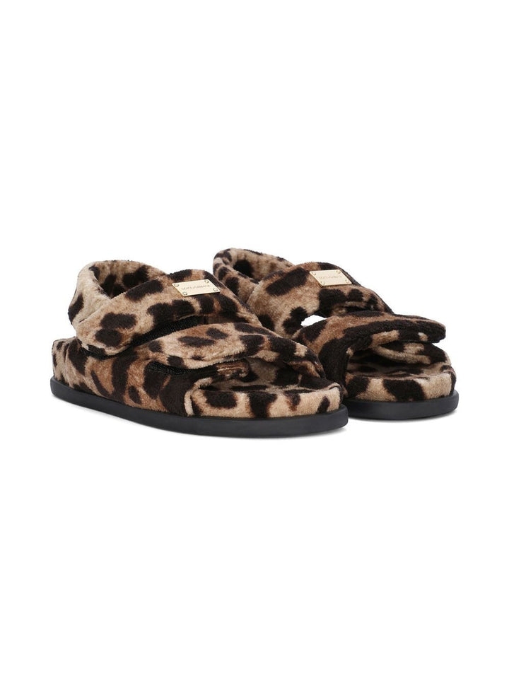 Animal print sandals for girls