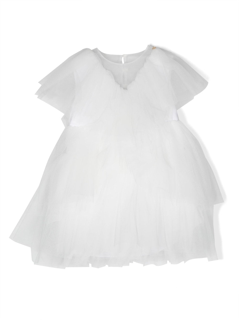 White tulle dress for girls