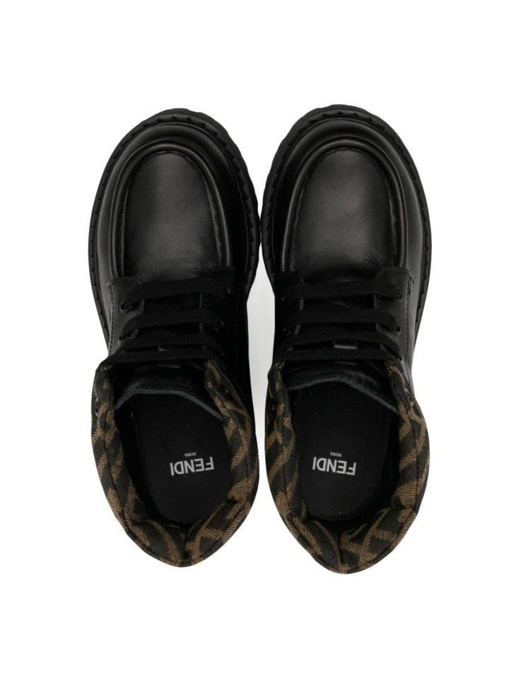 Stivali nere per bambina con logo JMR414AHGY F0PMM Fendi Kids 