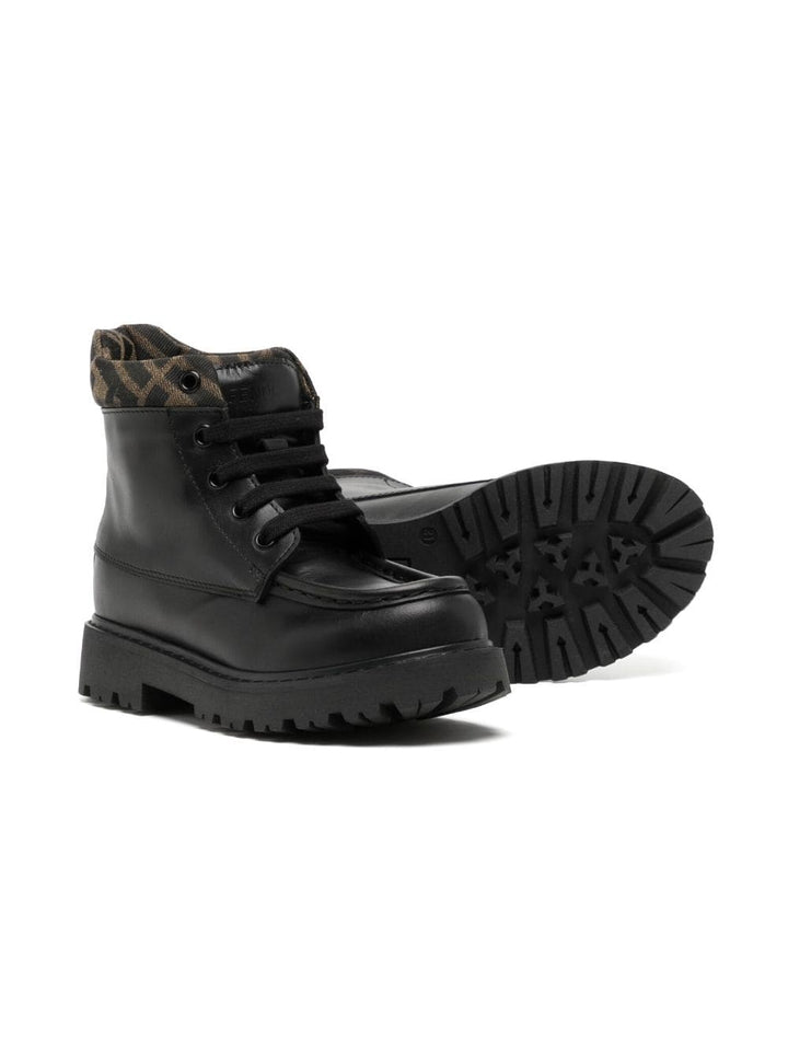 Stivali nere per bambina con logo JMR414AHGY F0PMM Fendi Kids 