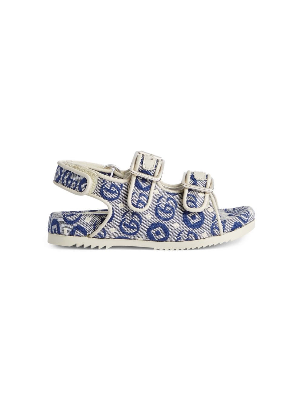 White and blue sandals for girls